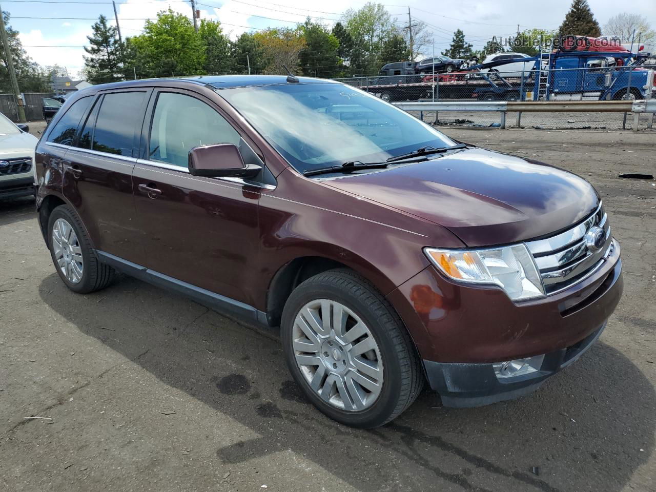 2010 Ford Edge Limited Maroon vin: 2FMDK4KC5ABA37499