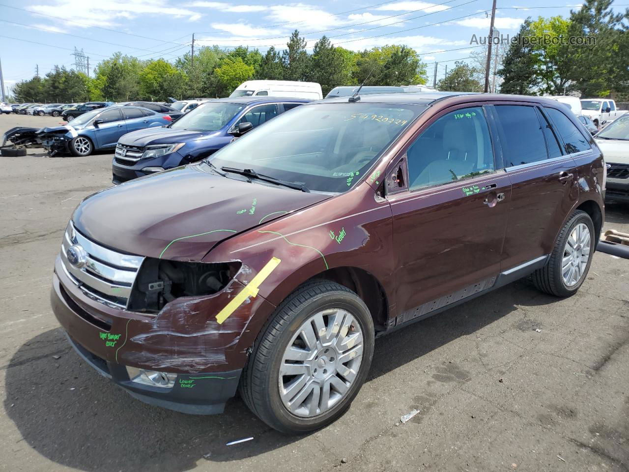 2010 Ford Edge Limited Maroon vin: 2FMDK4KC5ABA37499