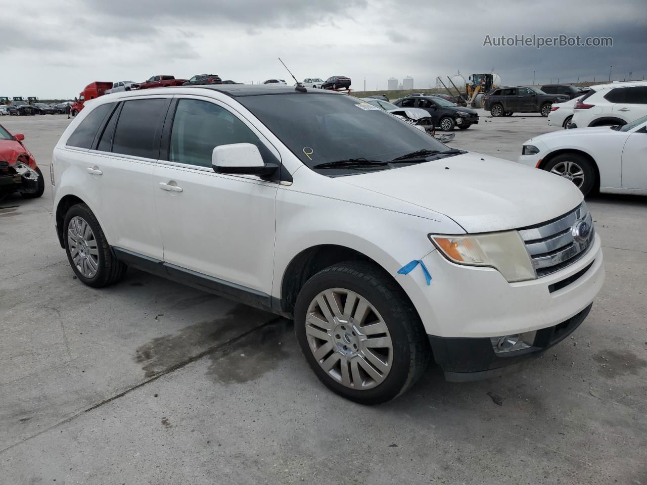 2010 Ford Edge Limited White vin: 2FMDK4KC5ABB25694