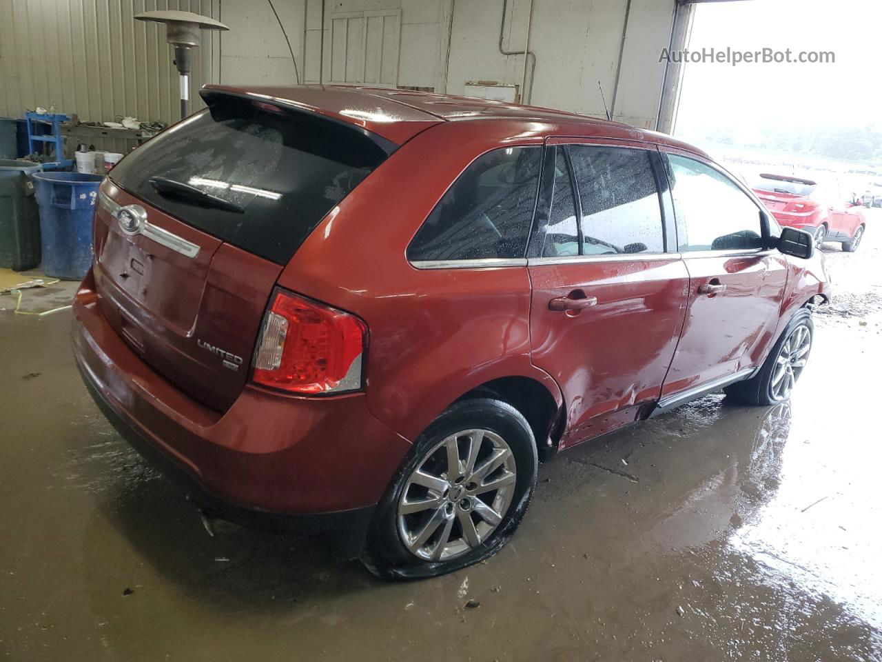 2014 Ford Edge Limited Brown vin: 2FMDK4KC5EBA11488