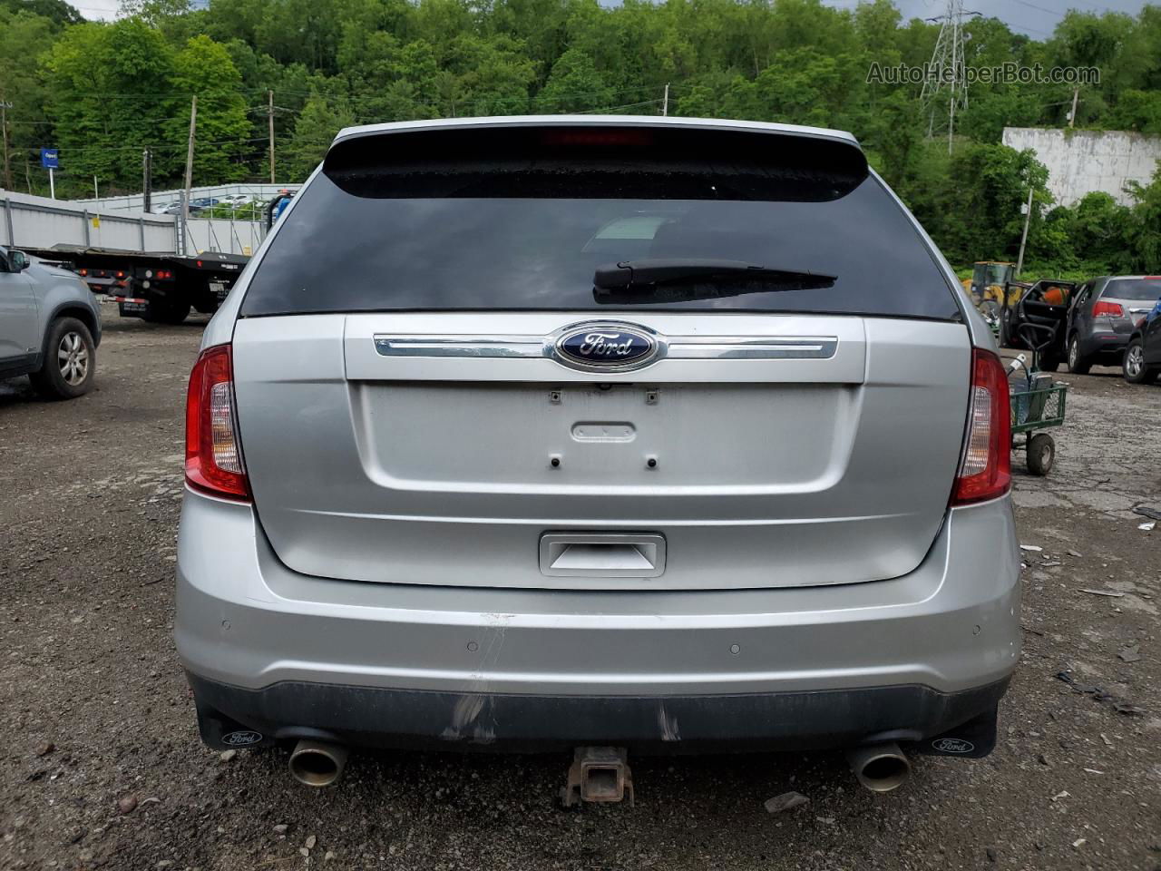 2014 Ford Edge Limited Silver vin: 2FMDK4KC5EBA57600