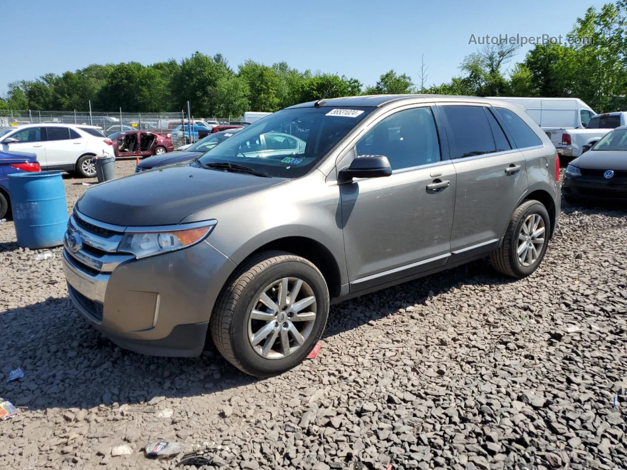 2014 Ford Edge Limited Silver vin: 2FMDK4KC5EBA86059