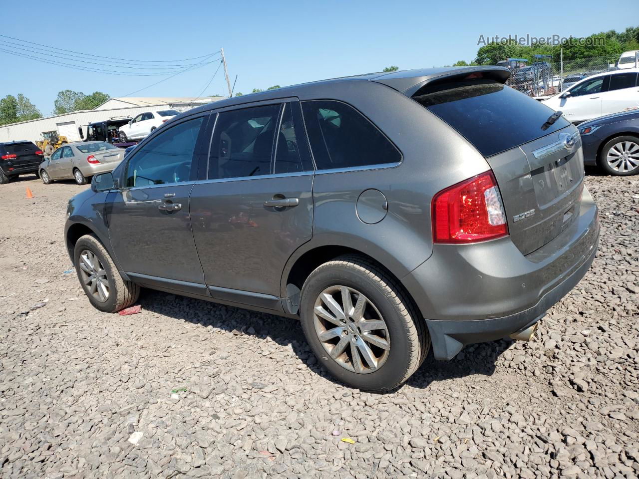 2014 Ford Edge Limited Silver vin: 2FMDK4KC5EBA86059