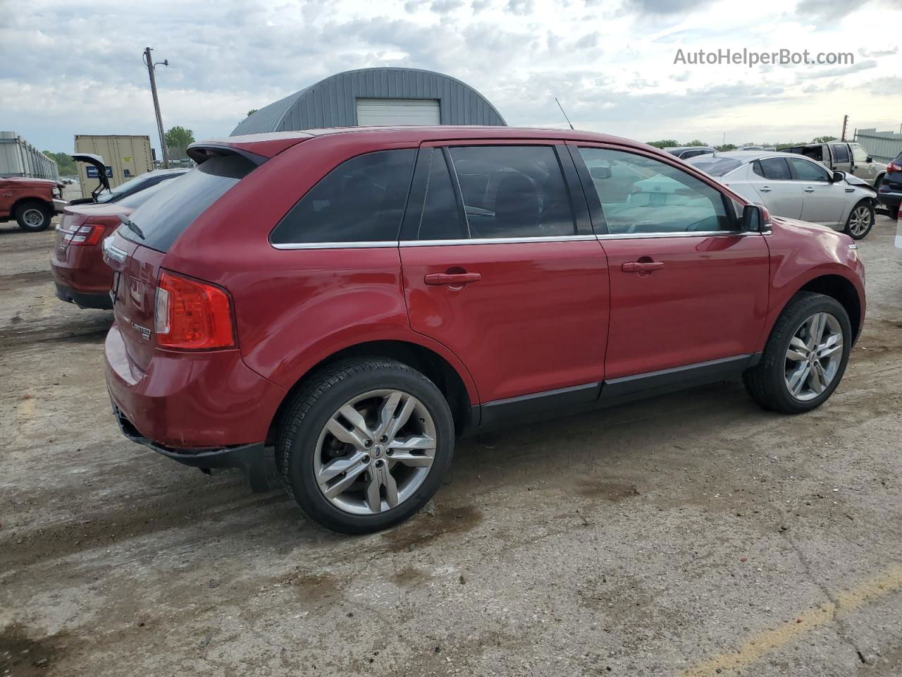 2014 Ford Edge Limited Red vin: 2FMDK4KC5EBA90452