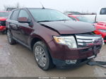 2010 Ford Edge Limited Бордовый vin: 2FMDK4KC6ABA52478