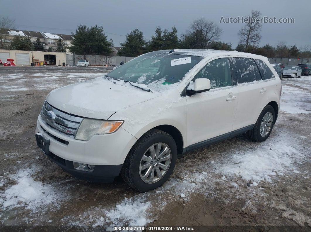 2010 Ford Edge Limited White vin: 2FMDK4KC6ABA56756