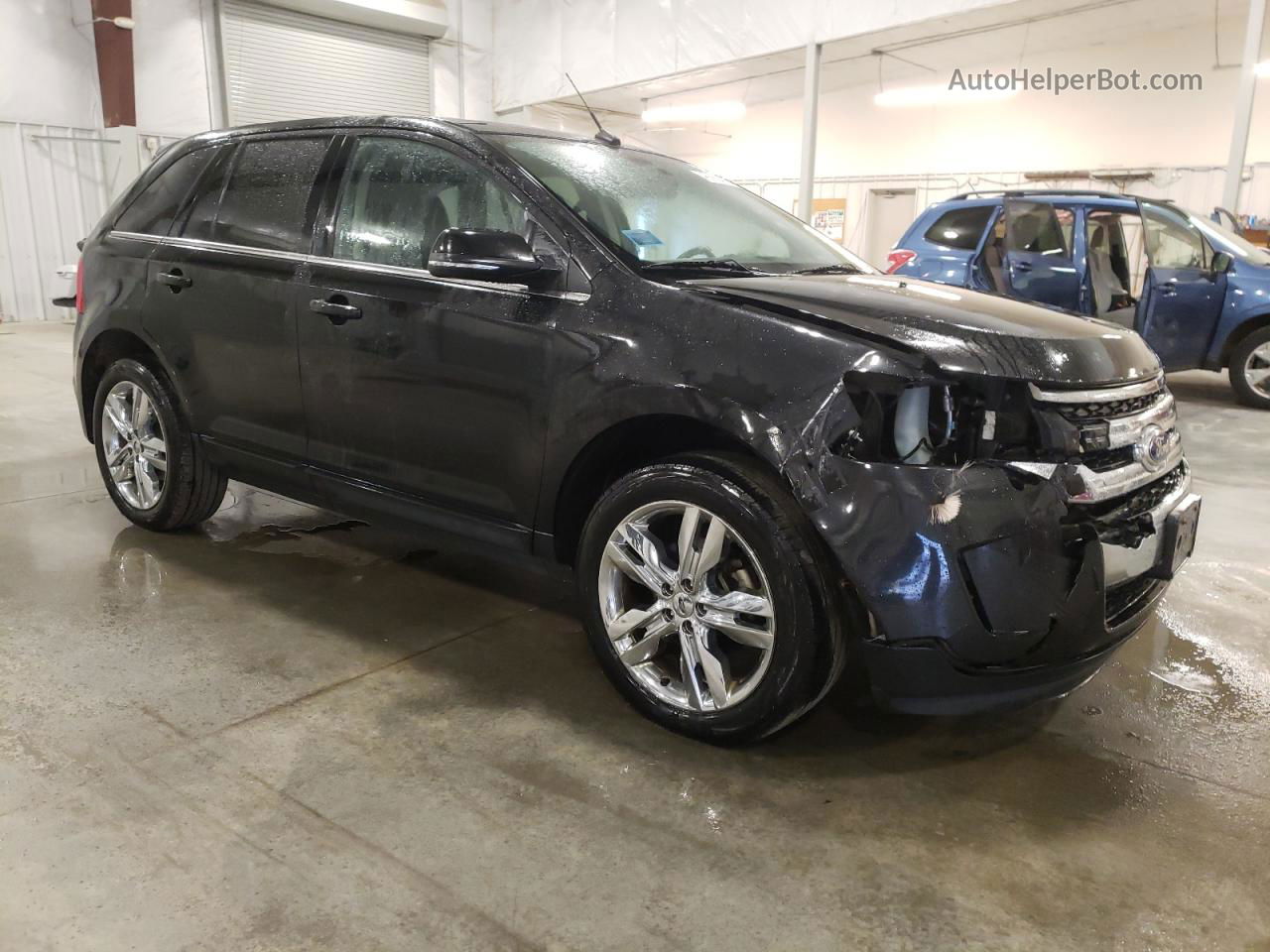 2014 Ford Edge Limited Черный vin: 2FMDK4KC6EBA83221