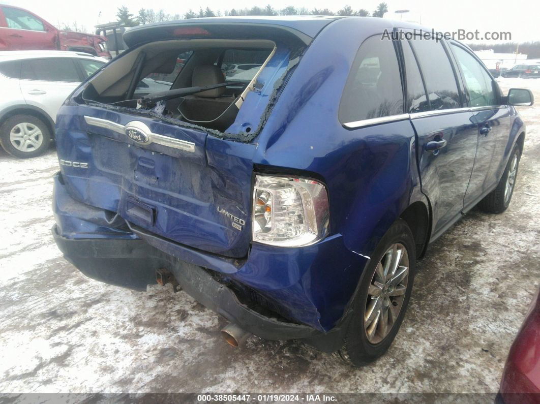 2014 Ford Edge Limited Blue vin: 2FMDK4KC7EBA01075