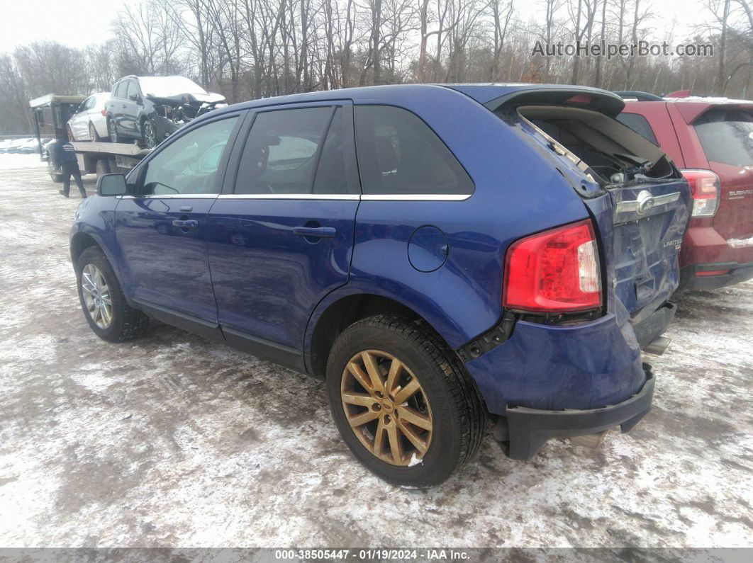 2014 Ford Edge Limited Blue vin: 2FMDK4KC7EBA01075