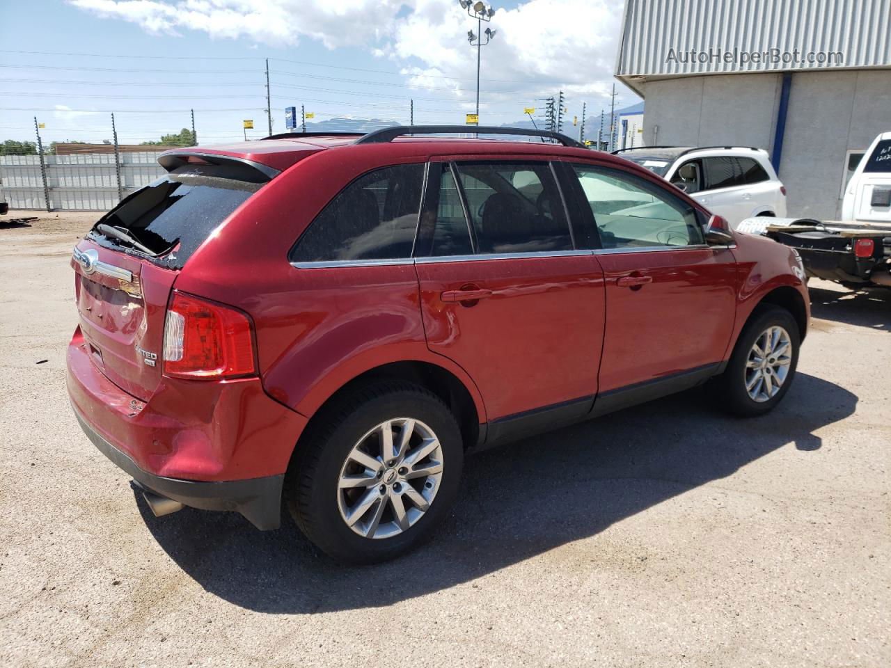 2014 Ford Edge Limited Red vin: 2FMDK4KC7EBB64888