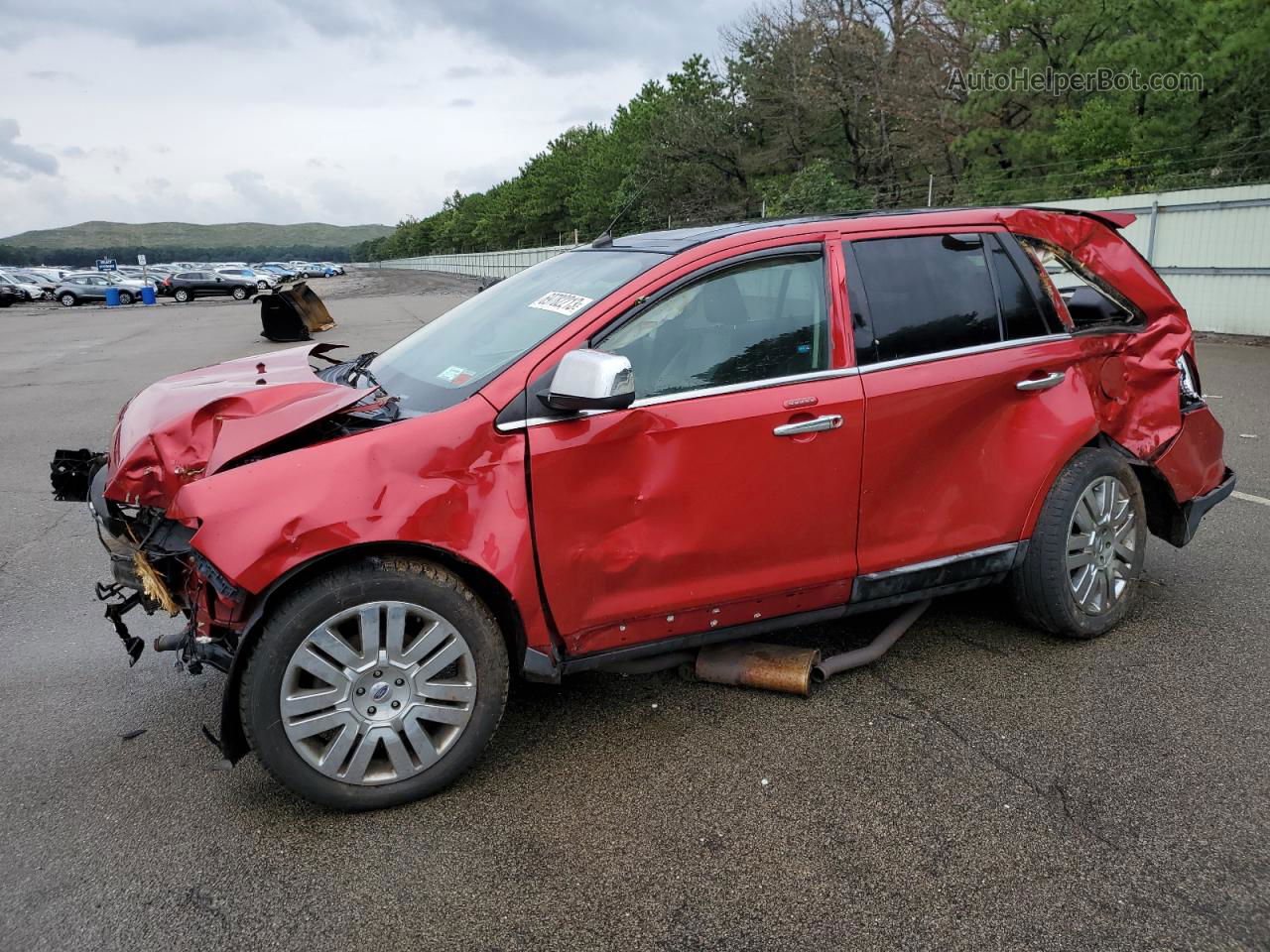 2010 Ford Edge Limited Red vin: 2FMDK4KC9ABA76080