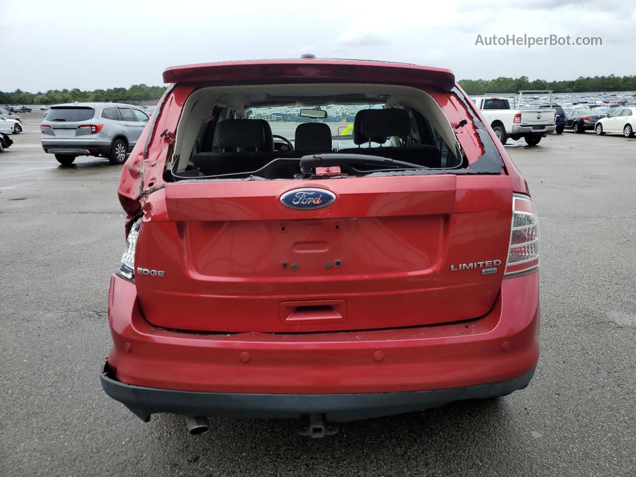 2010 Ford Edge Limited Red vin: 2FMDK4KC9ABA76080