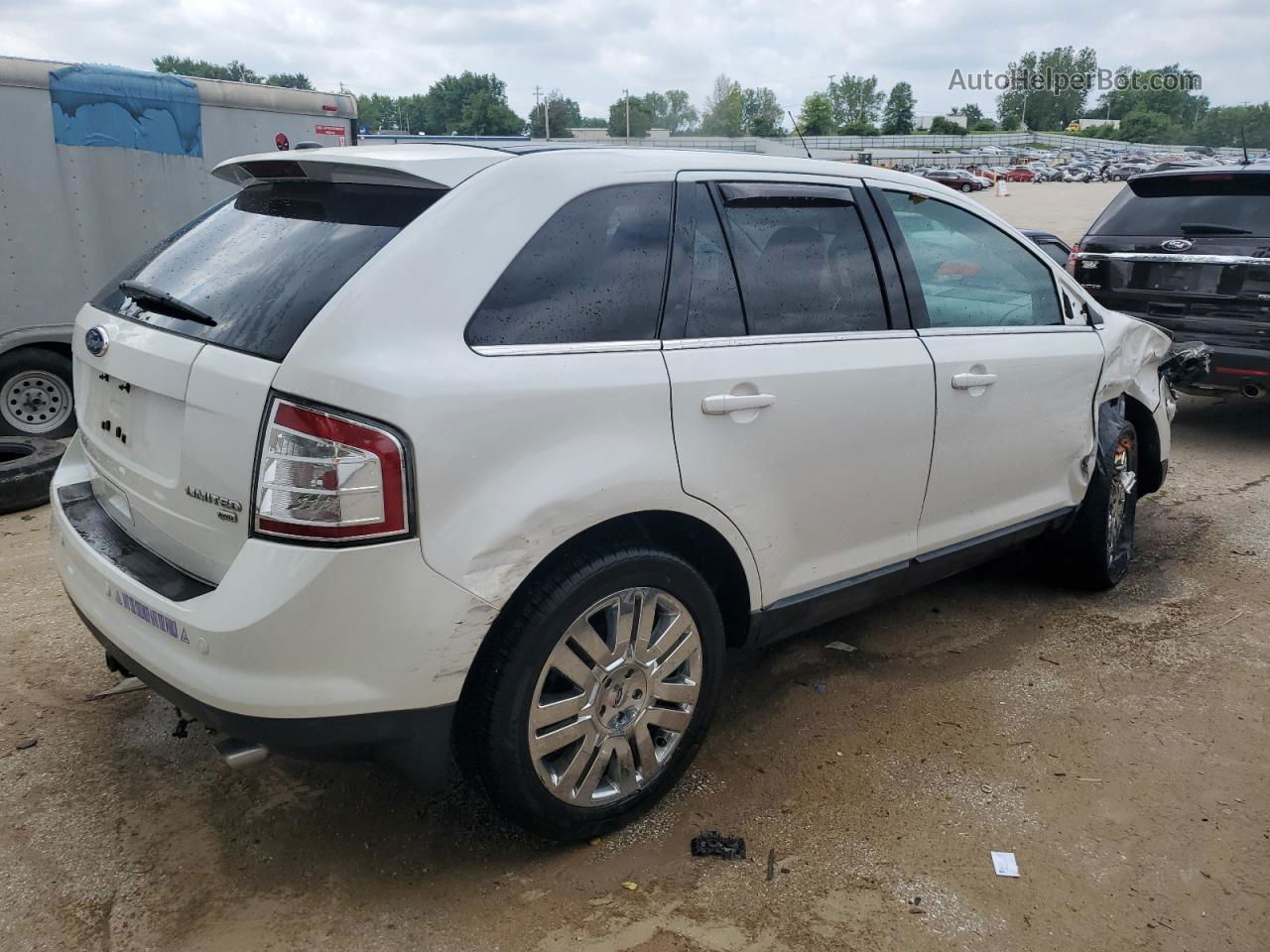 2010 Ford Edge Limited White vin: 2FMDK4KC9ABB32972