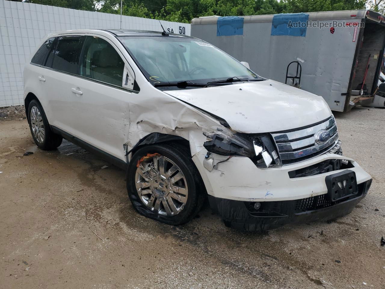 2010 Ford Edge Limited White vin: 2FMDK4KC9ABB32972