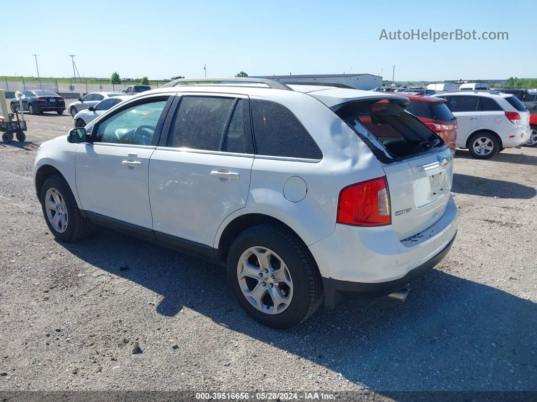 2014 Ford Edge Limited White vin: 2FMDK4KC9EBA75758