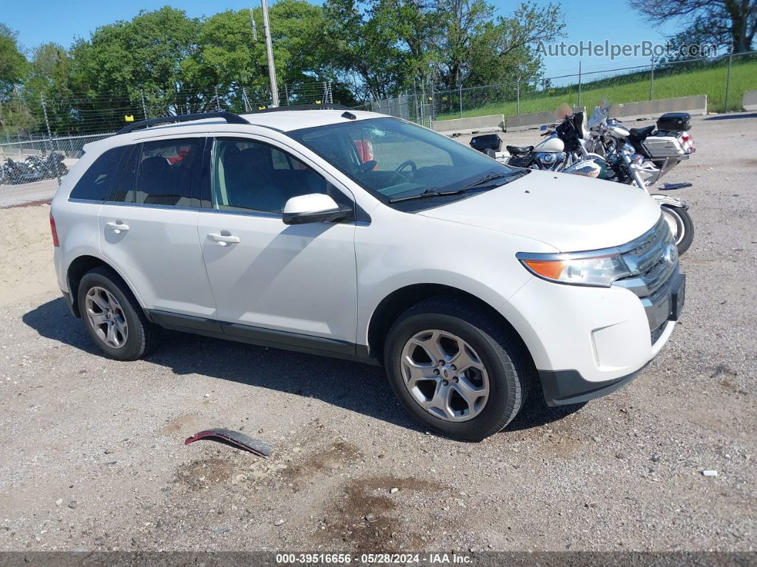 2014 Ford Edge Limited White vin: 2FMDK4KC9EBA75758