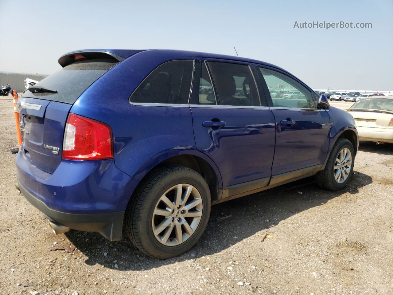 2014 Ford Edge Limited Blue vin: 2FMDK4KC9EBB13232