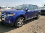 2014 Ford Edge Limited Blue vin: 2FMDK4KC9EBB13232