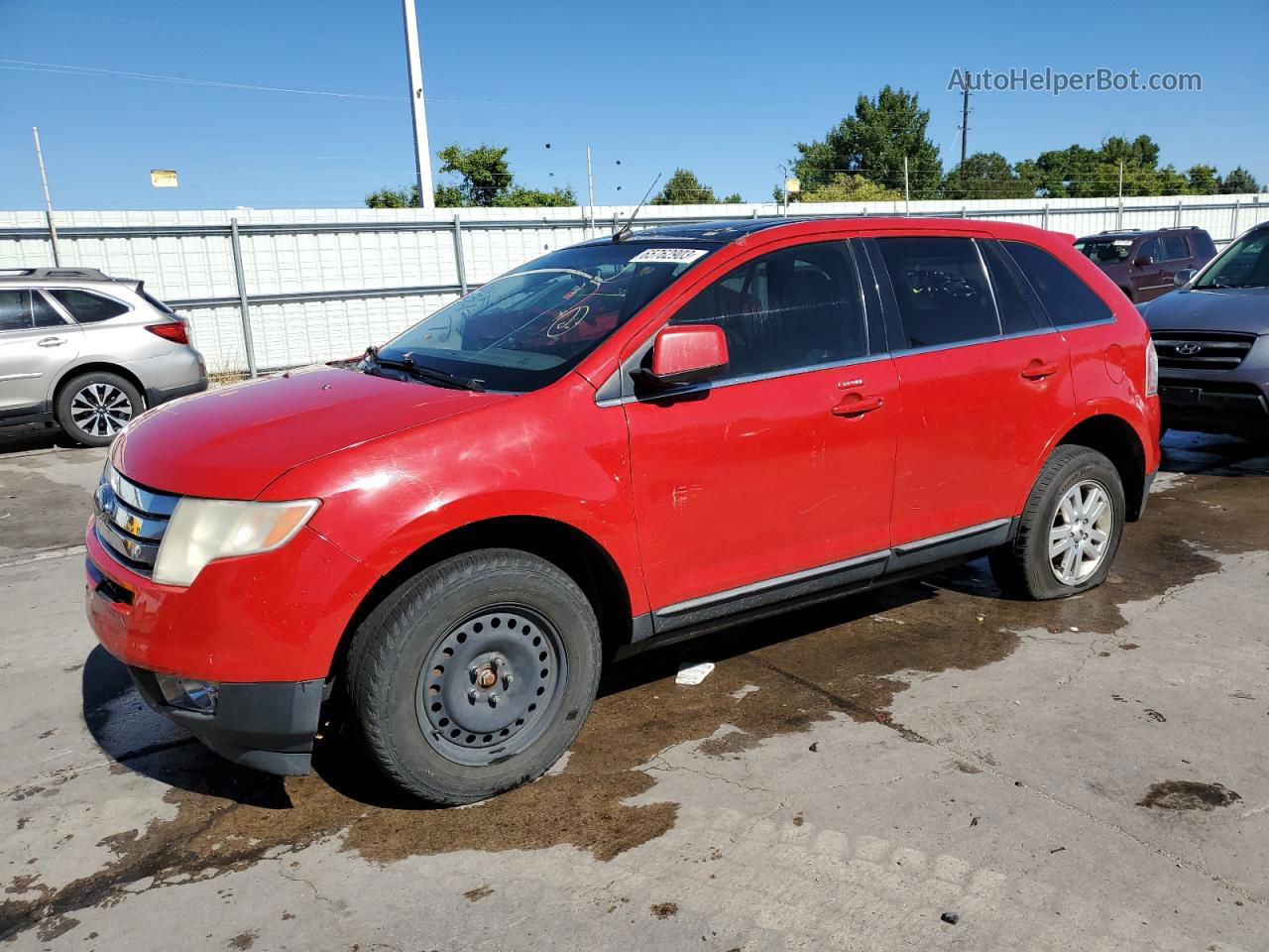 2010 Ford Edge Limited Red vin: 2FMDK4KCXABA80171