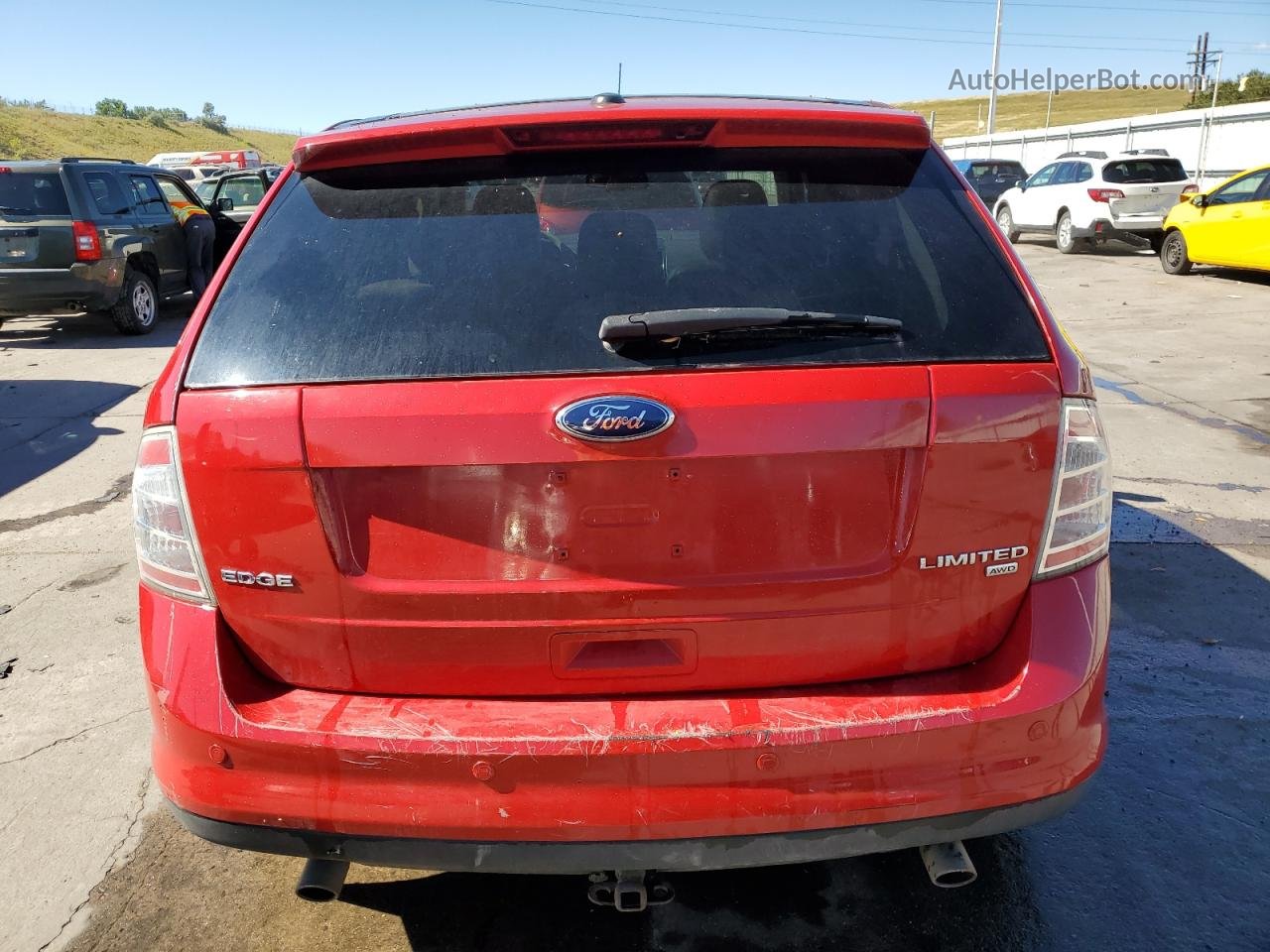 2010 Ford Edge Limited Red vin: 2FMDK4KCXABA80171