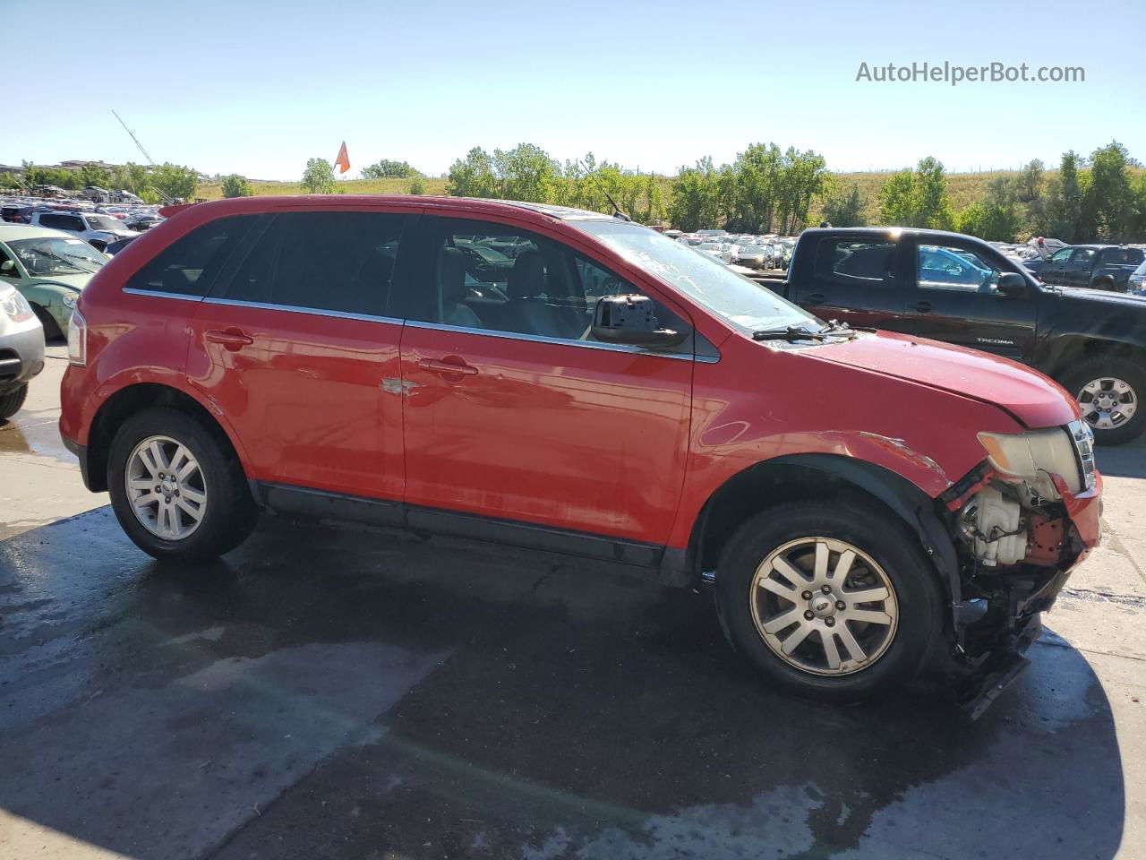 2010 Ford Edge Limited Красный vin: 2FMDK4KCXABA80171