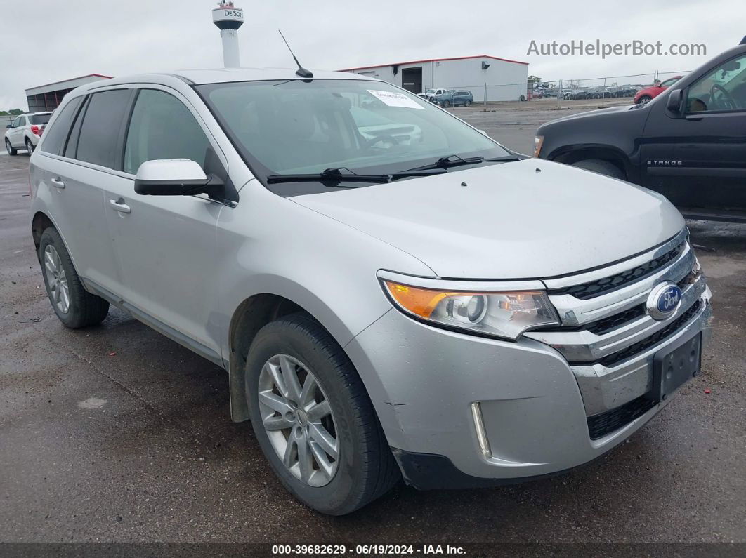 2014 Ford Edge Limited Silver vin: 2FMDK4KCXEBA38735