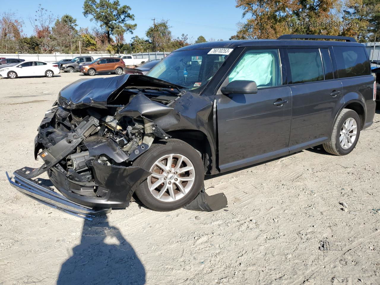 2019 Ford Flex Se Gray vin: 2FMGK5B82KBA14763