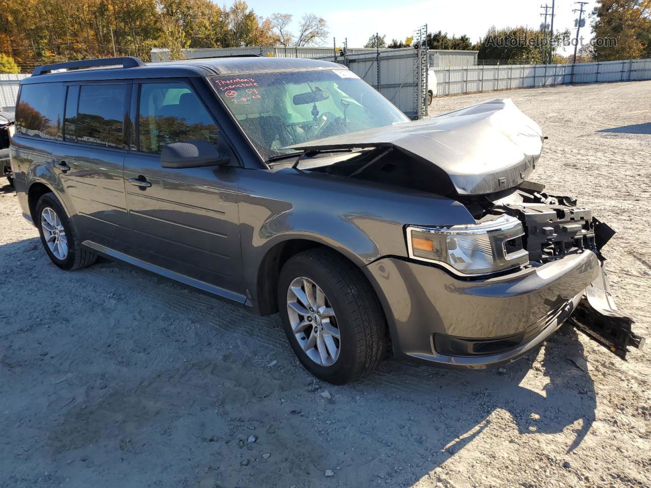 2019 Ford Flex Se Gray vin: 2FMGK5B82KBA14763