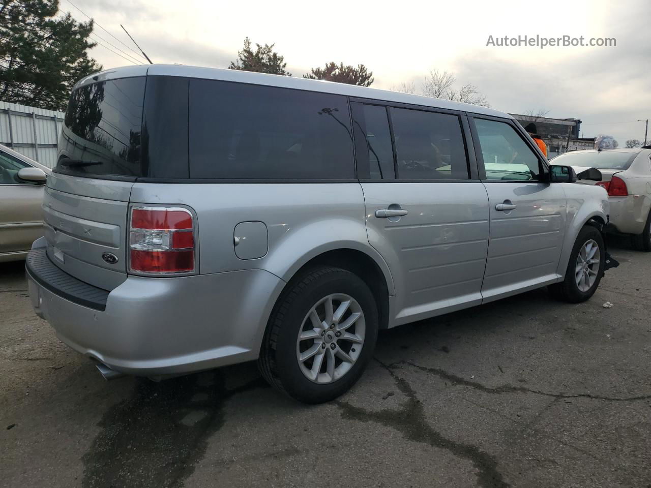 2019 Ford Flex Se Silver vin: 2FMGK5B82KBA26637