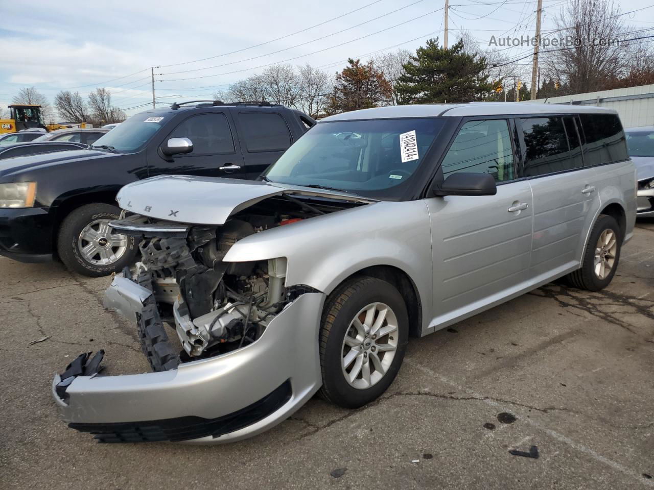 2019 Ford Flex Se Silver vin: 2FMGK5B82KBA26637