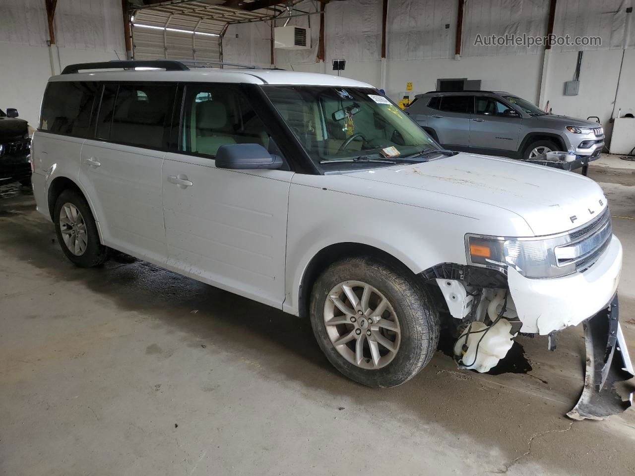 2016 Ford Flex Se White vin: 2FMGK5B84GBA14724