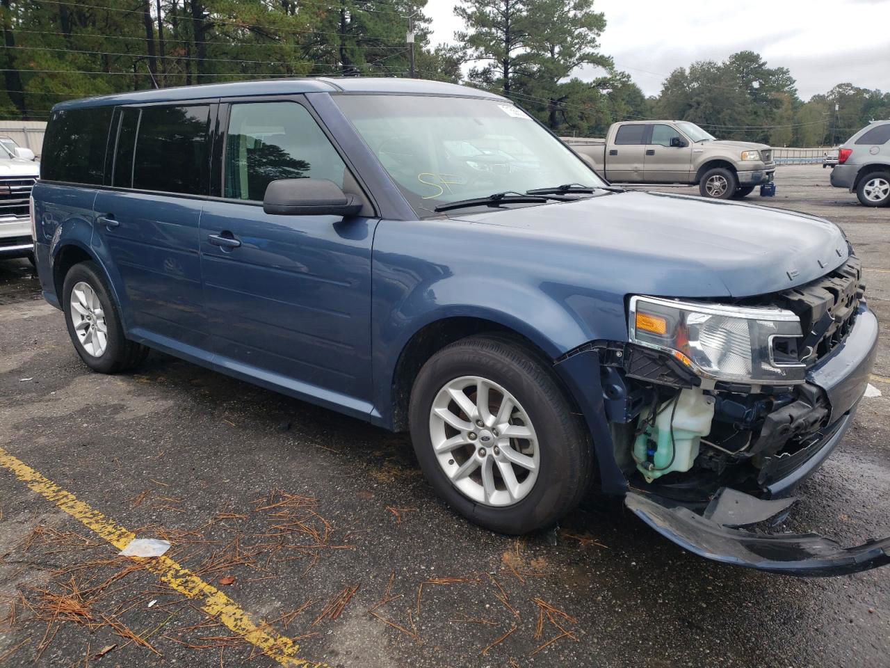 2019 Ford Flex Se Blue vin: 2FMGK5B84KBA13887