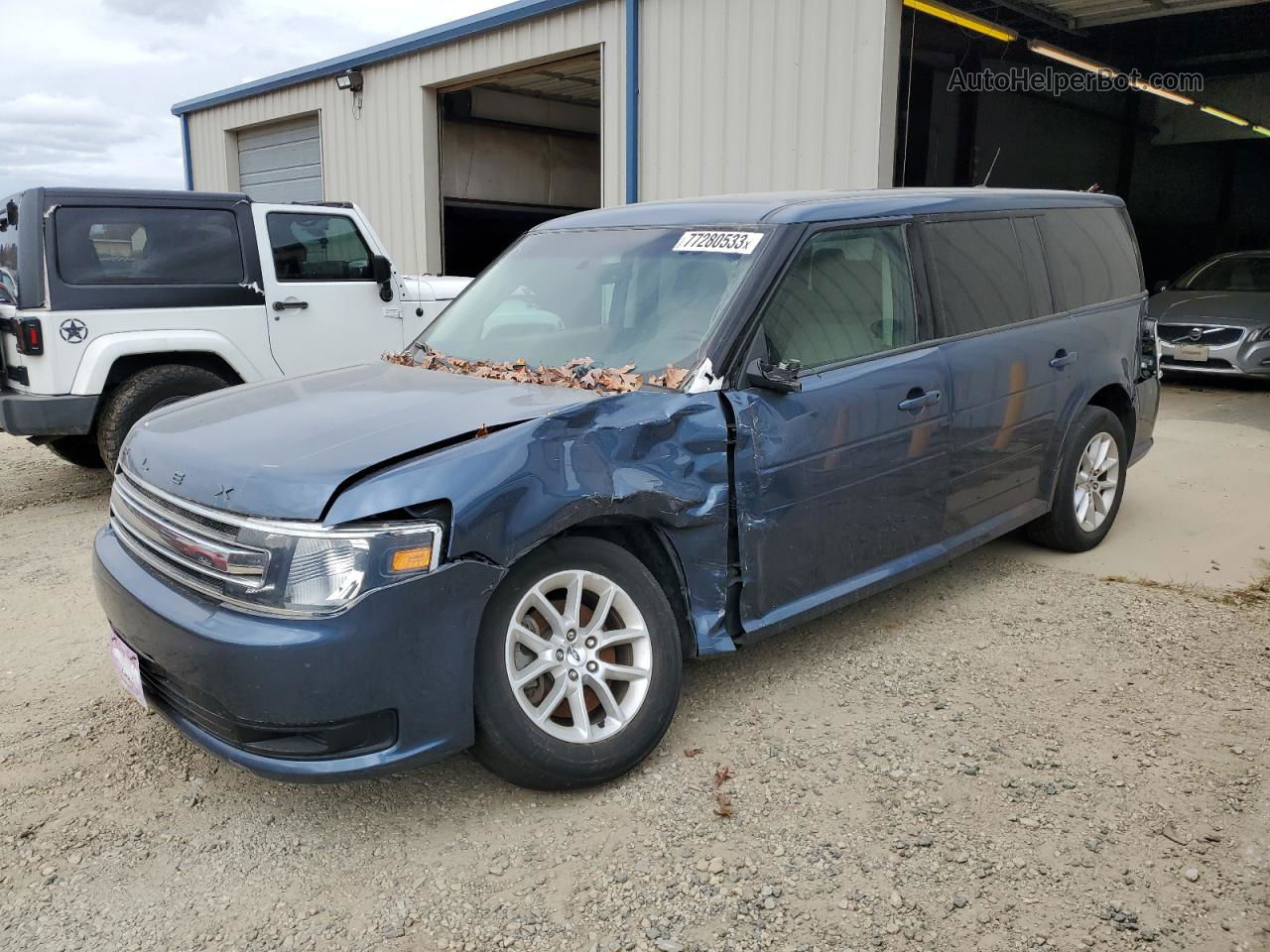 2019 Ford Flex Se Blue vin: 2FMGK5B84KBA15347