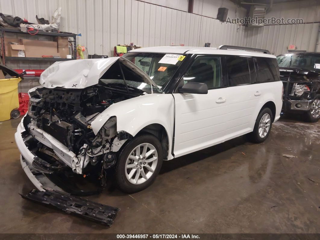 2019 Ford Flex Se White vin: 2FMGK5B84KBA18281