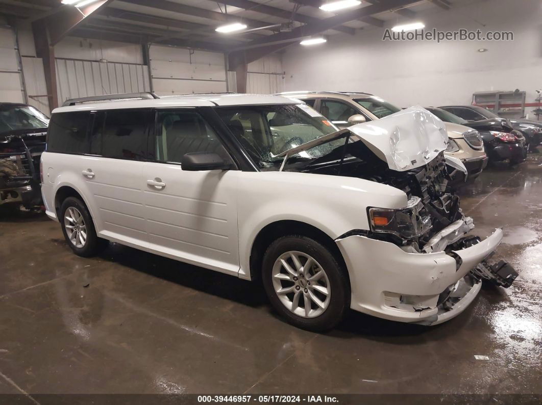 2019 Ford Flex Se White vin: 2FMGK5B84KBA18281