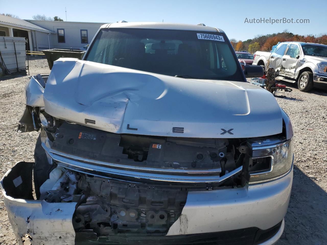 2019 Ford Flex Se Silver vin: 2FMGK5B86KBA33624