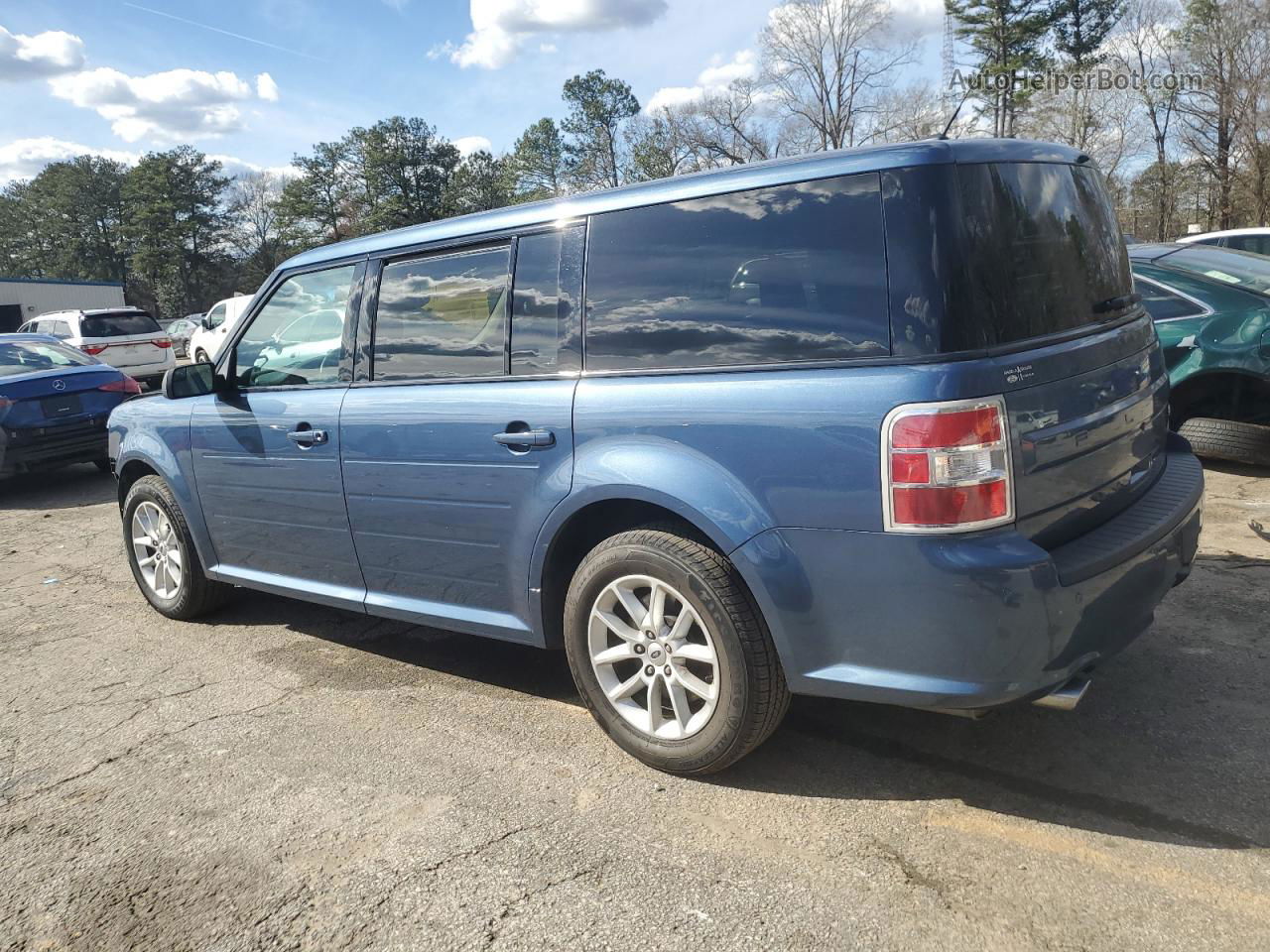 2019 Ford Flex Se Синий vin: 2FMGK5B87KBA26374