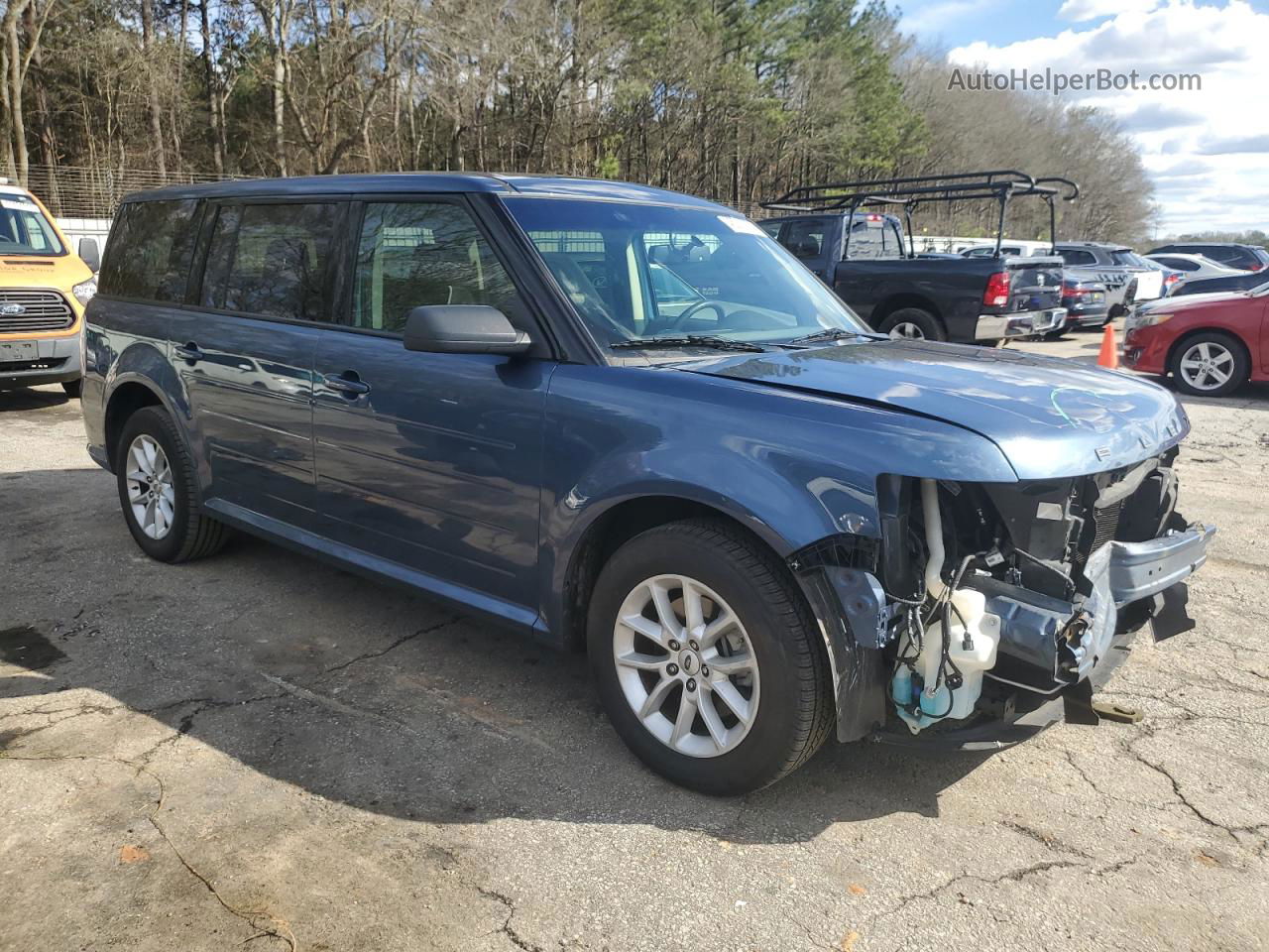 2019 Ford Flex Se Blue vin: 2FMGK5B87KBA26374