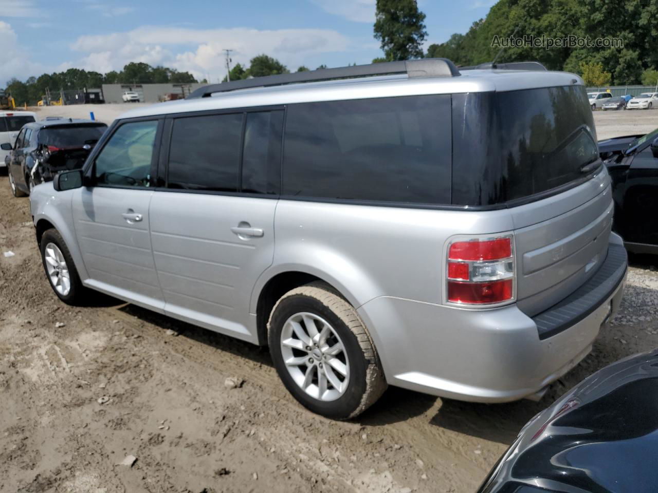 2019 Ford Flex Se Silver vin: 2FMGK5B88KBA32507