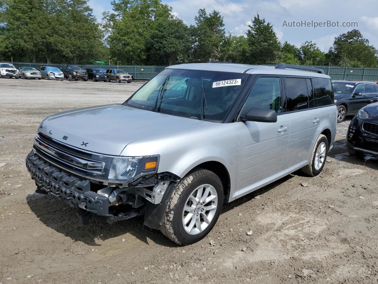 2019 Ford Flex Se Silver vin: 2FMGK5B88KBA32507