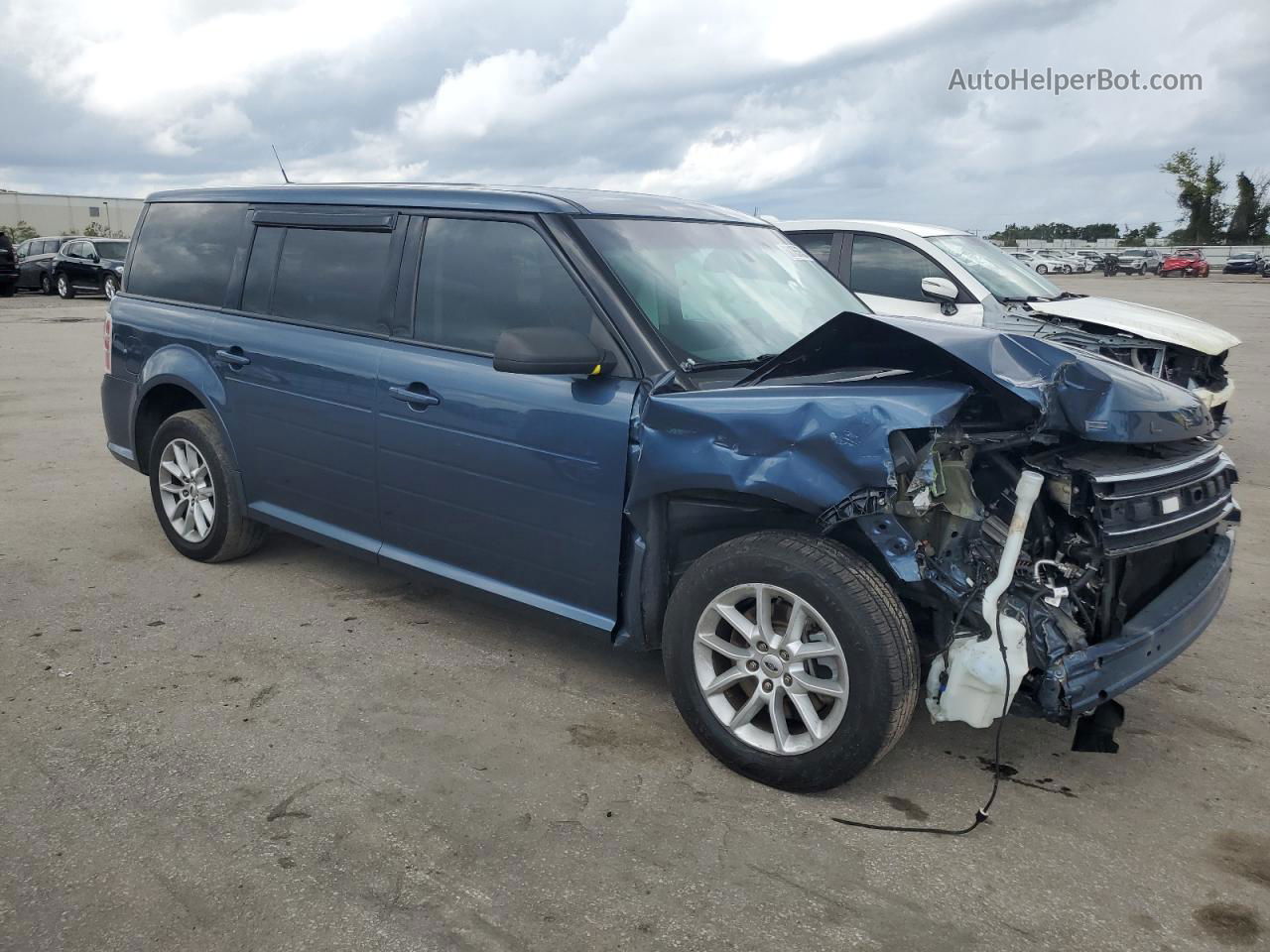 2019 Ford Flex Se Blue vin: 2FMGK5B88KBA33348