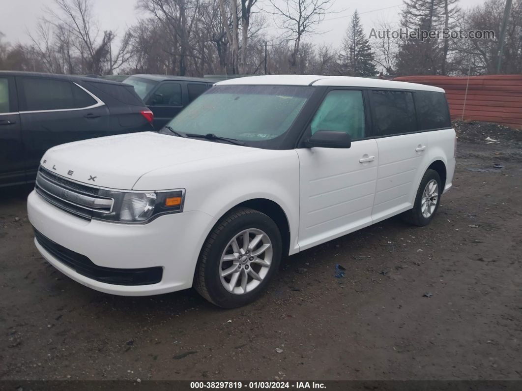 2019 Ford Flex Se White vin: 2FMGK5B8XKBA36638