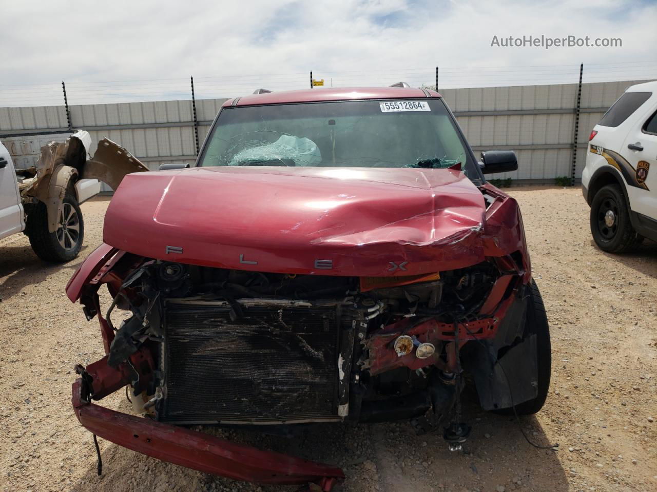 2019 Ford Flex Sel Red vin: 2FMGK5C80KBA25484