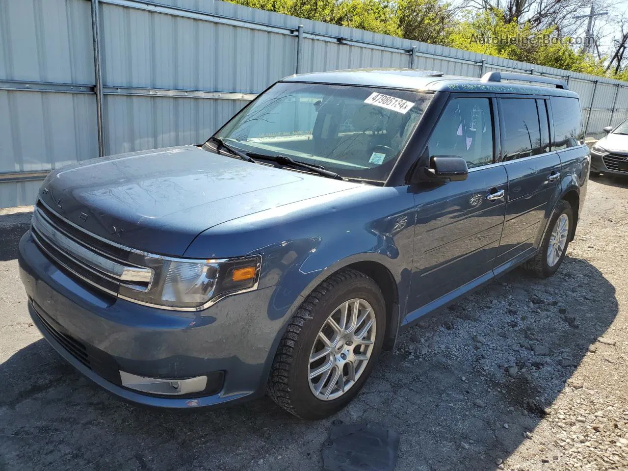 2019 Ford Flex Sel Blue vin: 2FMGK5C80KBA27087