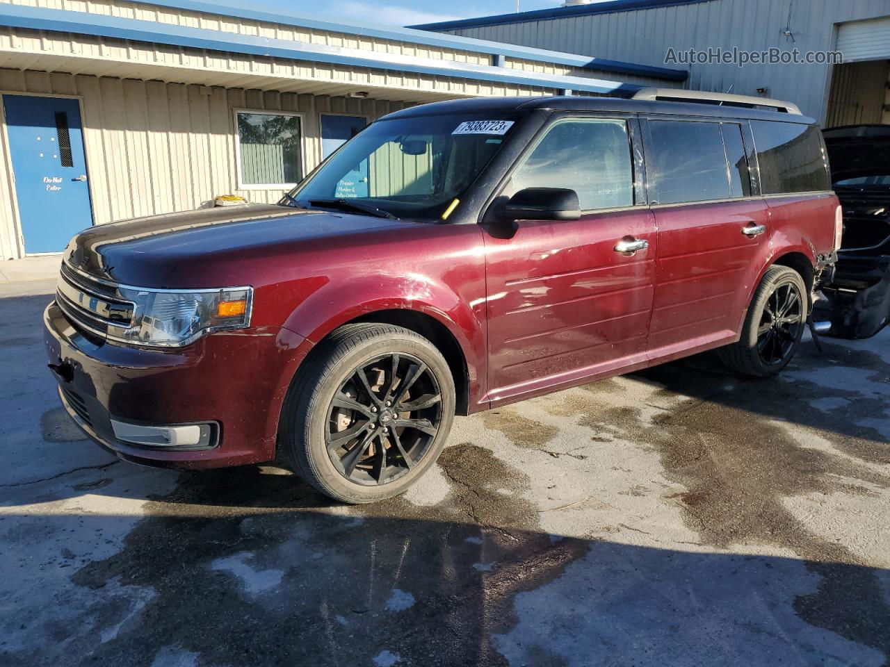 2019 Ford Flex Sel Burgundy vin: 2FMGK5C80KBA33746