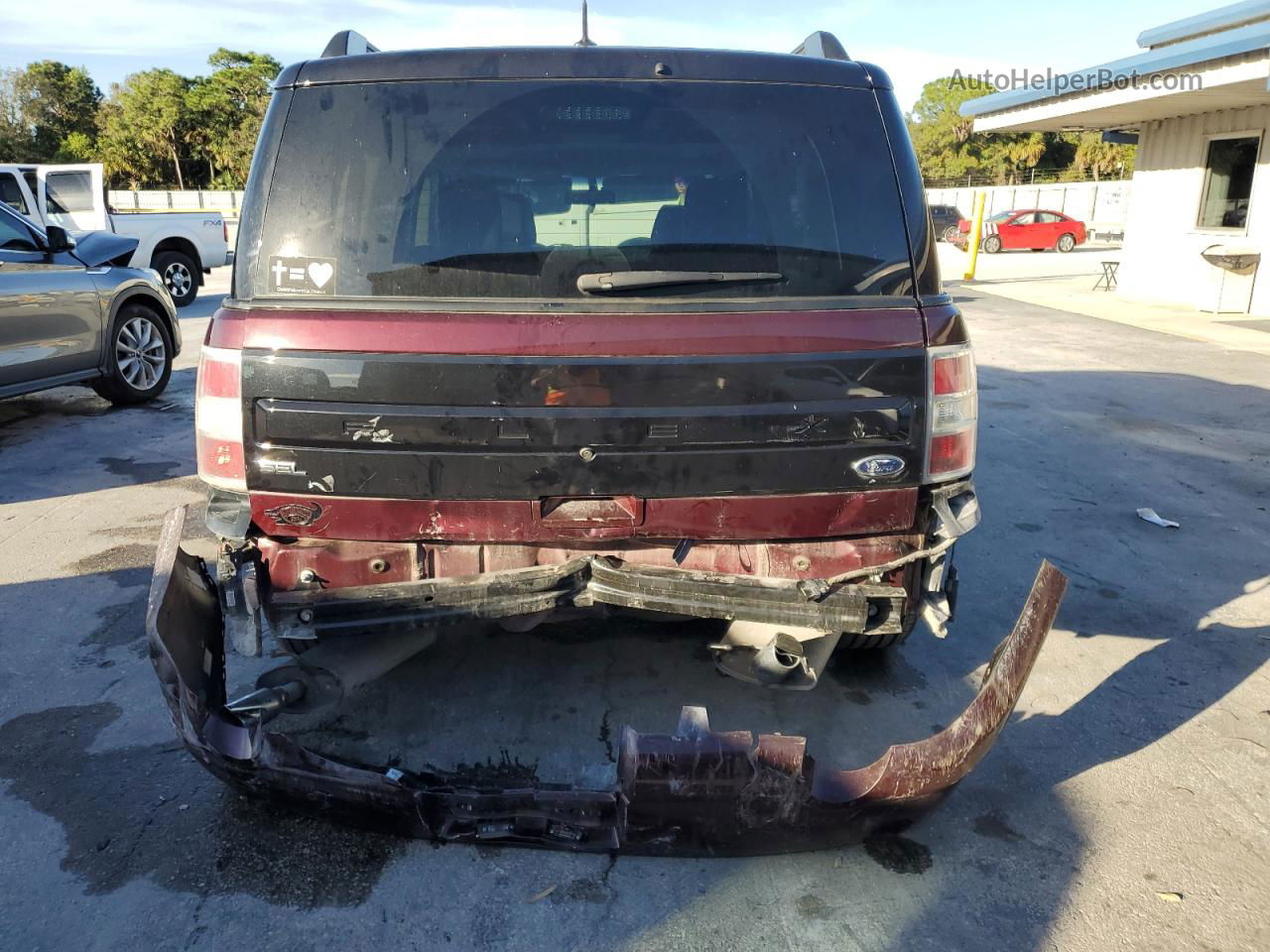 2019 Ford Flex Sel Burgundy vin: 2FMGK5C80KBA33746