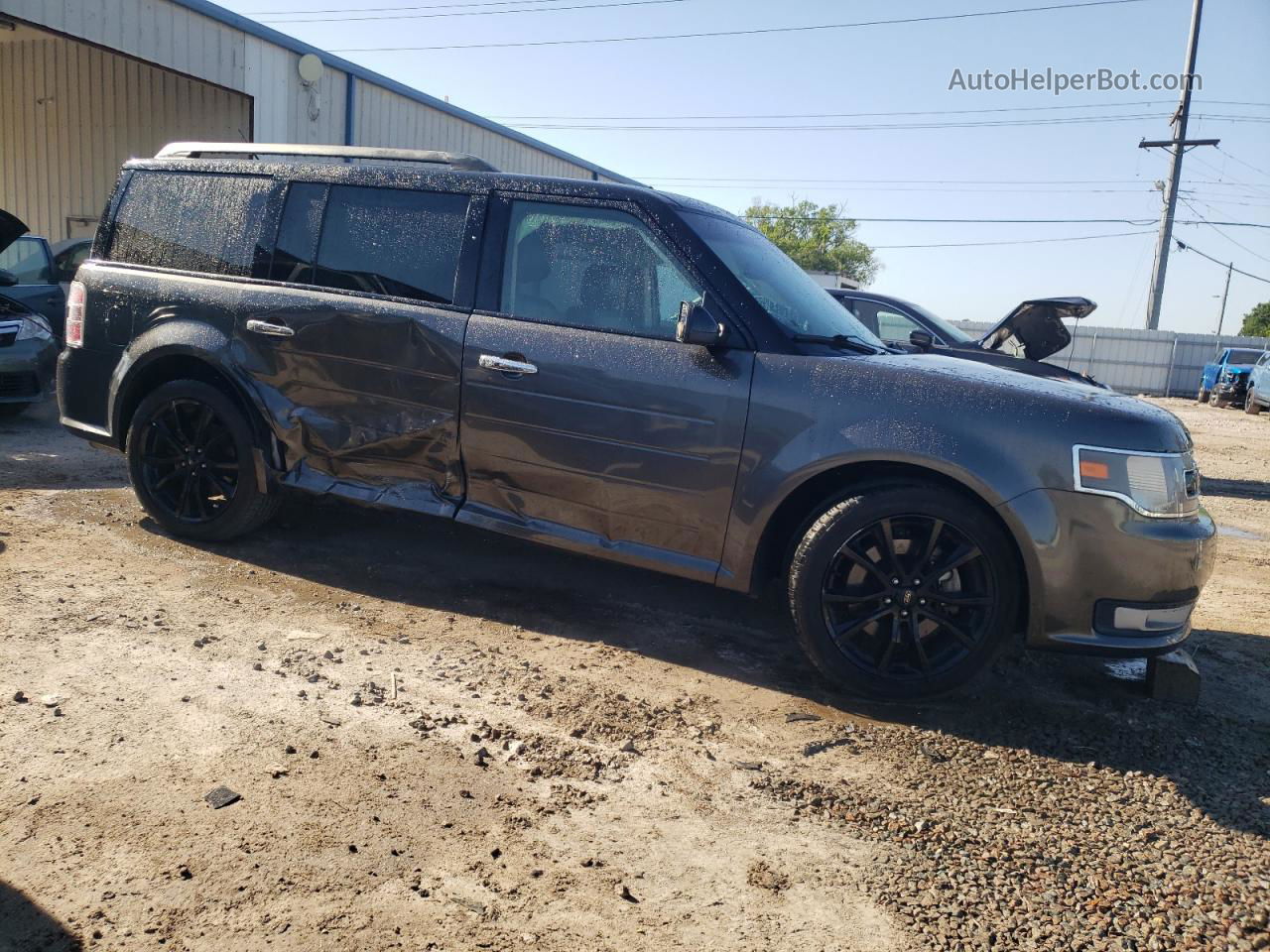 2016 Ford Flex Sel Gray vin: 2FMGK5C81GBA08958