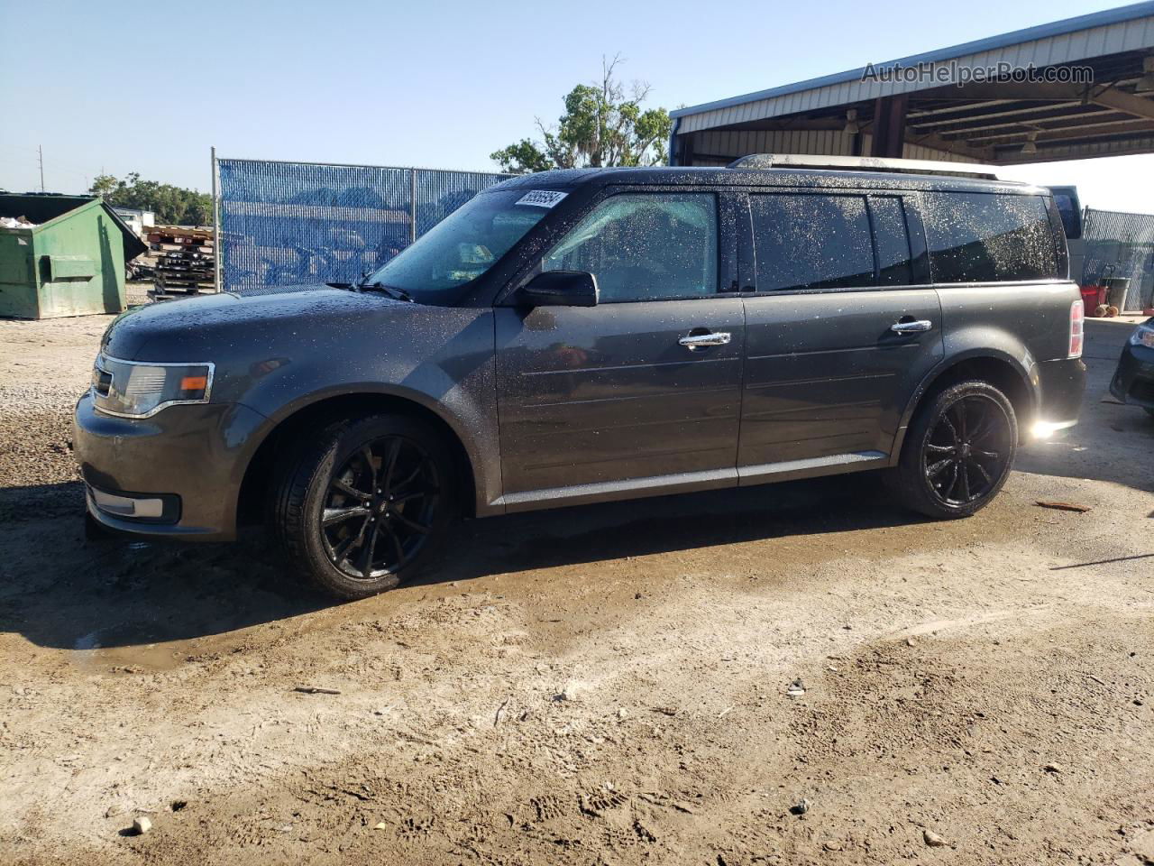 2016 Ford Flex Sel Gray vin: 2FMGK5C81GBA08958