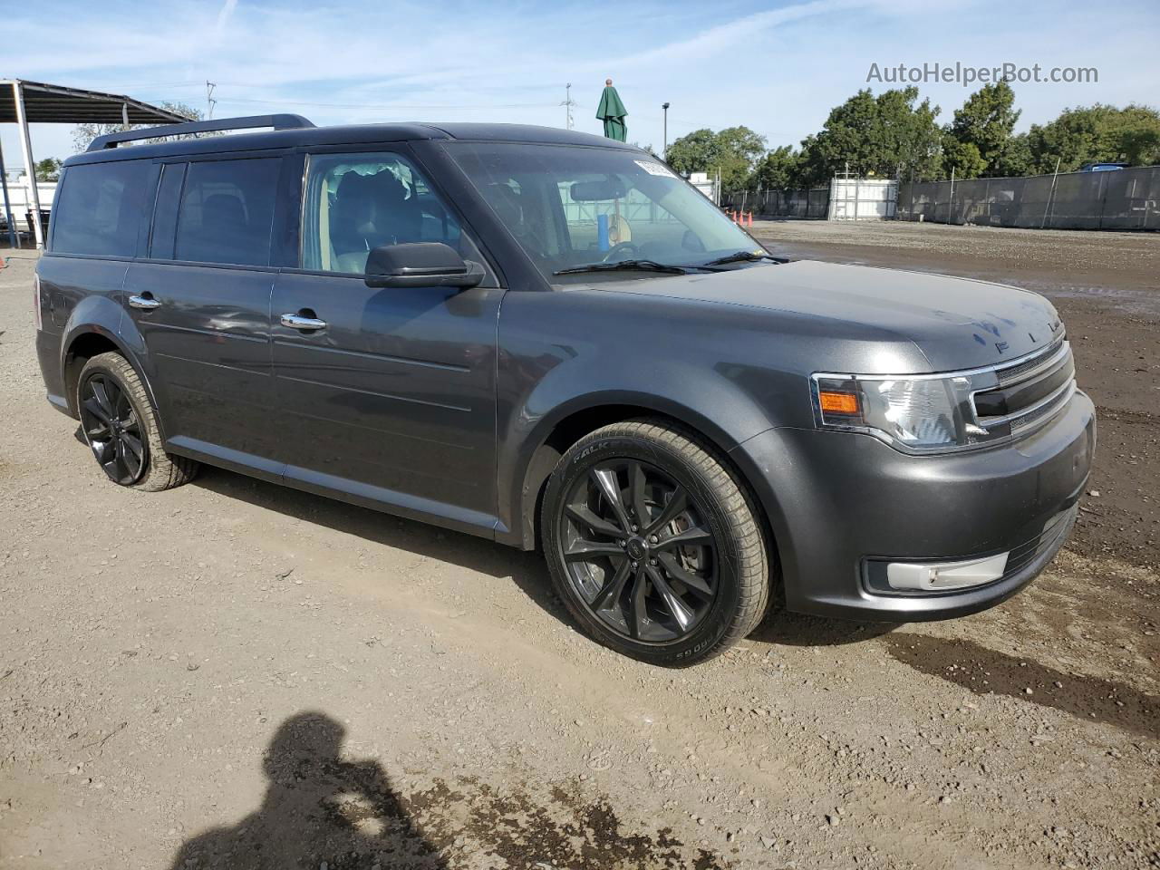 2016 Ford Flex Sel Gray vin: 2FMGK5C83GBA19539