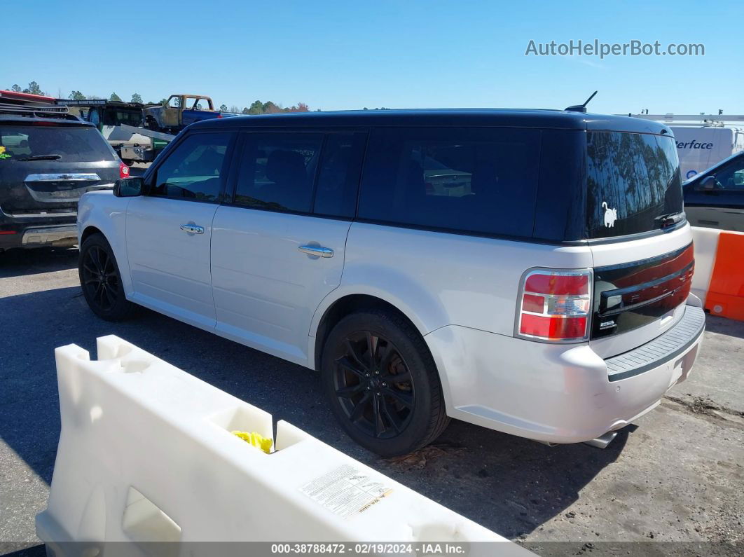 2016 Ford Flex Sel White vin: 2FMGK5C83GBA23056